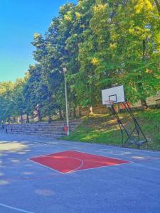KremnaBrvnara Ljubičica的公园内带围栏的篮球场