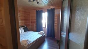 萨帕雷瓦巴尼亚Вила ВлаиДа的一间小卧室,配有床和窗户