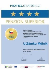 梅尔尼克Penzion U Zámku的后卫星cz扩展监听器的出入境检查员证书