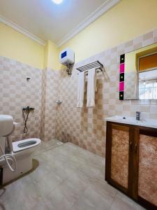 南威Boshowa Villas的一间带卫生间和水槽的浴室