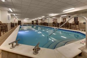克利夫兰克利夫兰市中心德鲁里广场酒店的在酒店房间的一个大型游泳池