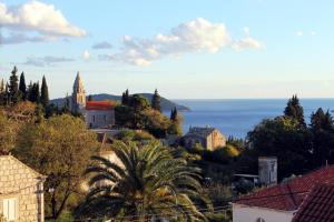 特斯特诺Apartments with WiFi Trsteno, Dubrovnik - 8738的享有以大海为背景的城镇美景