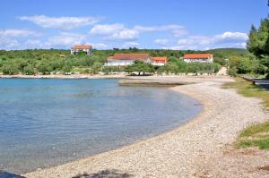 洛维什特Apartments by the sea Loviste, Peljesac - 10182的海岸上拥有房屋的海滩