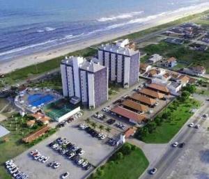 Apto Resort Cambuhy frente Mar até 6 pessoas平面图