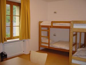 维安登维安登青年旅馆的客房设有两张双层床和一张桌子。