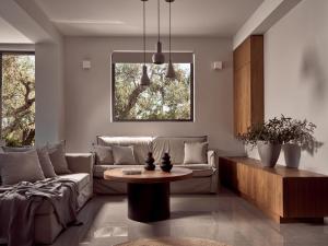 阿利卡纳斯Drallos Luxury Villa的客厅配有沙发和桌子