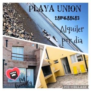 普拉亚欧尼恩ZR Playa Union的一张照片,上面有读戏剧联盟的标志