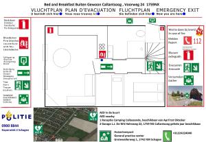 卡兰茨奥赫B&B Buiten Gewoon Callantsoog的建筑物拟议建造图表