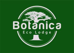 米查维Botanica Eco Lodge的中间有树的公司标志