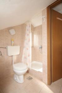 内里吉恩Holiday apartments Osor, Losinj - 8004的一间带卫生间和浴缸的浴室