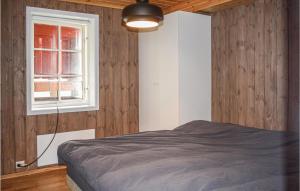 VågsliStunning Apartment In Vgslid With Wifi的一间卧室设有一张床和一个窗口