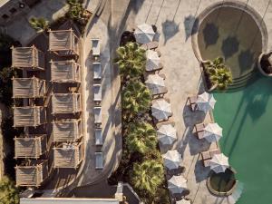 阿齐亚佩拉加Seaside A Lifestyle Resort - Adults Only的享有一座树木和水景的建筑的顶部景色
