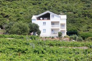 库希斯特Apartments with a parking space Kuciste - Perna, Peljesac - 10161的山顶上的白色房子