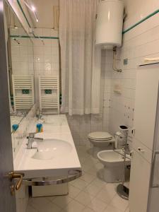 维耶特里Arco Apartment - Vietri sul Mare的一间带水槽和卫生间的浴室