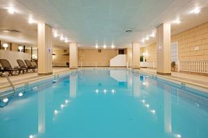 波特兰波特兰由海湾假日酒店的蓝色海水大型游泳池