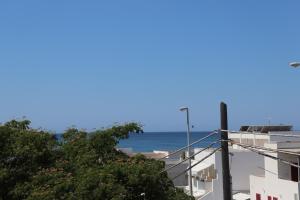 佩斯科勒海滨Casa vacanze Pescoluse的从大楼的阳台上可欣赏到海景