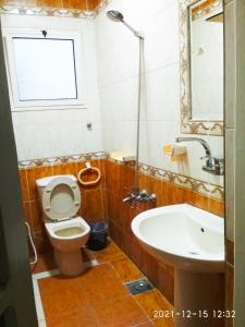 亚历山大Nice house的浴室配有卫生间、浴缸和水槽。