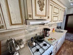 Samarkand luxury apartment #2的厨房或小厨房