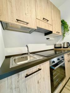 Green House Verona - Appartamento Comfort的厨房或小厨房