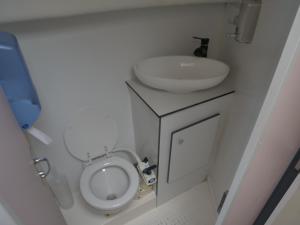 巴利马尼Vivienne的一间带水槽和卫生间的小浴室