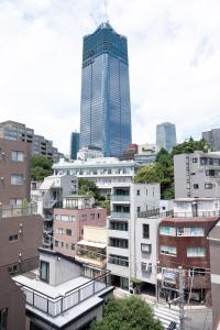 东京Ken's Place麻布East的城市景观,高耸的摩天大楼