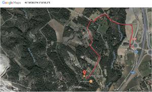 巴尔斯Masia Rural Les Alsines的红线道路地图