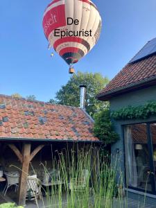 哈瑟尔特De Epicurist的飞过房子的热气球