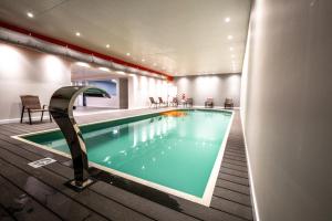 乌斯怀亚Cilene del Fuego Suites & Spa的游泳池,位于酒店带游泳池的客房