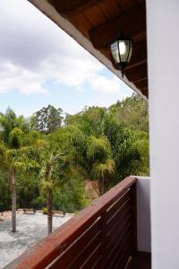 瓦斯卡坎波Torre del Conde的从棕榈树度假村的阳台可以欣赏到风景