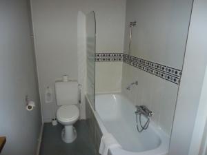 根特伊拉斯谟酒店的浴室配有卫生间、浴缸和水槽。