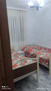 Khuloluka 55的一间卧室设有两张床和窗户。