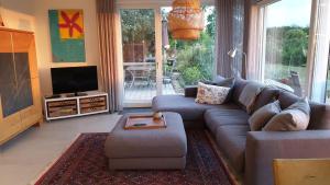 伊尔斯费尔德360 Grad - the view的带沙发和电视的客厅