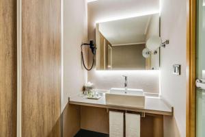 迭戈姆NH布鲁塞尔机场酒店的一间带水槽和镜子的浴室