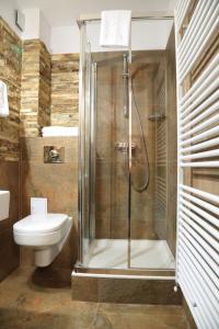 锡纳亚La Monitori的带淋浴和卫生间的浴室