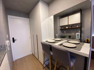 Maravilhoso Apartamento em frente ao Metrô Brás !的一间浴室