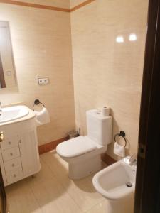 科尔多瓦HABITAT CENTRO AVE的浴室配有白色卫生间和盥洗盆。