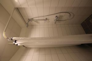 雷克雅未克100冰岛酒店的一间带浴缸和淋浴喷头的浴室