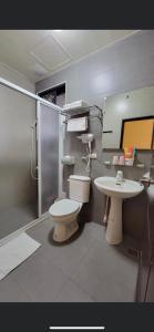 金宁乡八八小屋二馆的一间带卫生间和水槽的浴室