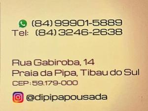 皮帕Di Pipa Rooms - Hidromassagem Externa的手机短信的截图