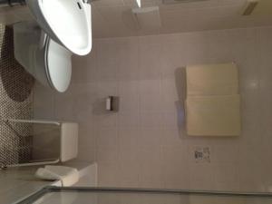 汉诺威豪斯马滕斯酒店的一间带水槽和毛巾架的浴室