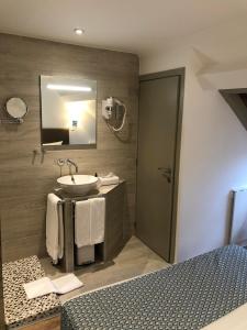 BuysinghenShelter-rooms的一间带水槽和镜子的浴室