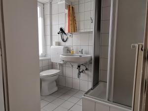 马尔尼茨卡林西亚公寓的一间带卫生间和水槽的浴室