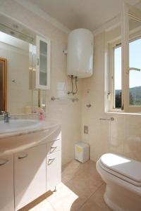 博扎瓦Double Room Bozava 8100a的白色的浴室设有卫生间和水槽。