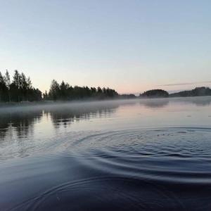 兰塔萨尔米Mansikkaniemen Lomakeskus的水中雾 ⁇ 的水域