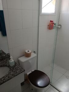 Apartamento aconchegante com localizaçao privilegiada VL Prudente的一间浴室