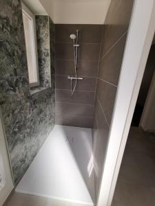 蒙索莱米讷10 rue Carnot的带淋浴的浴室