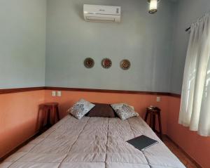 科尔多瓦Finca La Laguna的一间卧室,卧室内配有一张大床