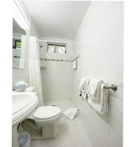 基韦斯特Alexander Palms Court - No Hidden Resort Fees!的白色的浴室设有卫生间和水槽。