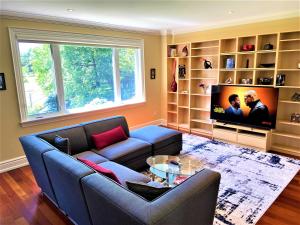 多伦多iResidence in Toronto - LUX 3 Bedroom Vacation Home的带沙发和电视的客厅