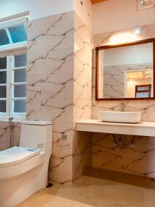 甘托克THE APARTMENT的一间带水槽和镜子的浴室